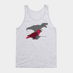 t-rex shadow - female eclectus parrot Tank Top